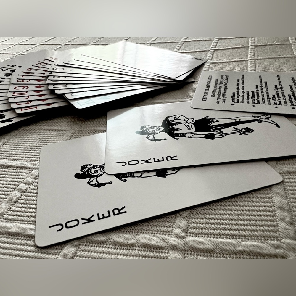 Tiffany & Co. deck playing cards argyle diamond pink Tiffany blue white black - Picture 2 of 12